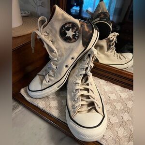 CONVERSE All Star Chuck Taylor High Top Casual Sneakers Tortoise Shell Women's 8